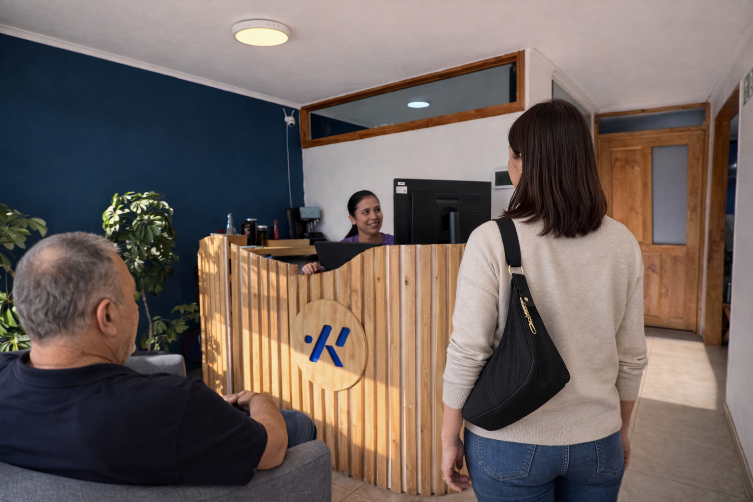 Recepción del centro de kinesiología Kinepoint en Maitencillo